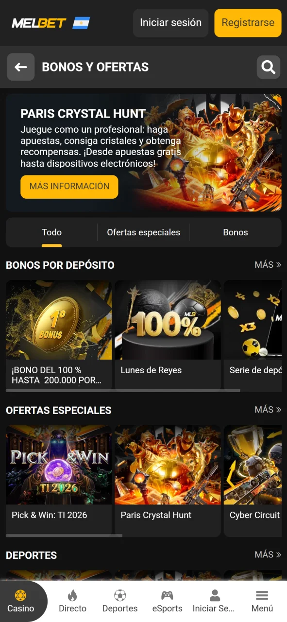 Reclama tus bonos y promociones exclusivas en Melbet oficial Argentina.