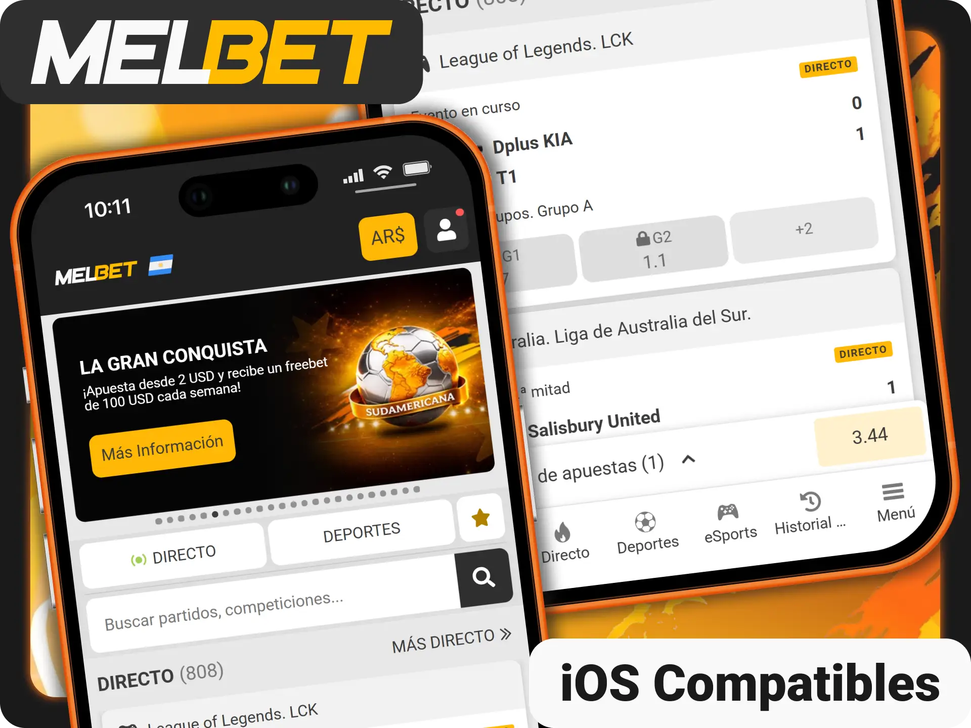 Disfruta del rendimiento óptimo en iPhone con Melbet oficial Argentina.