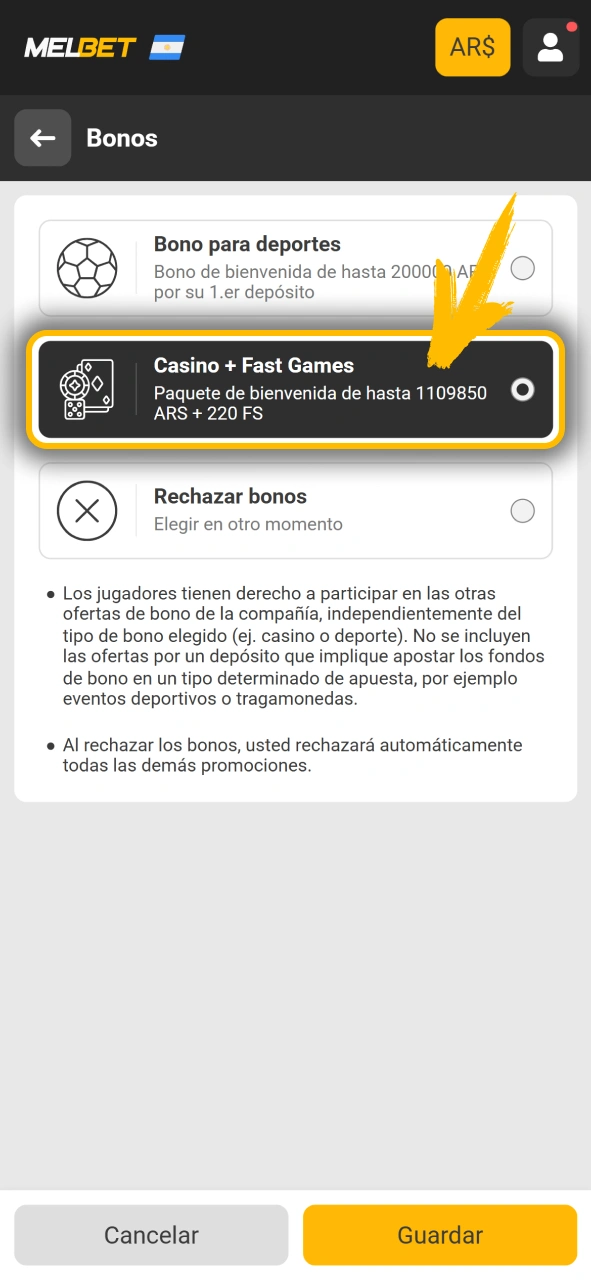 Reclama el bono de bienvenida de casino en Melbet oficial.