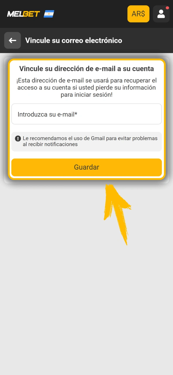 Verifica tus datos para jugar seguro dentro de Melbet oficial.