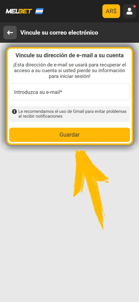 Verifica tus datos para jugar seguro dentro de Melbet oficial.