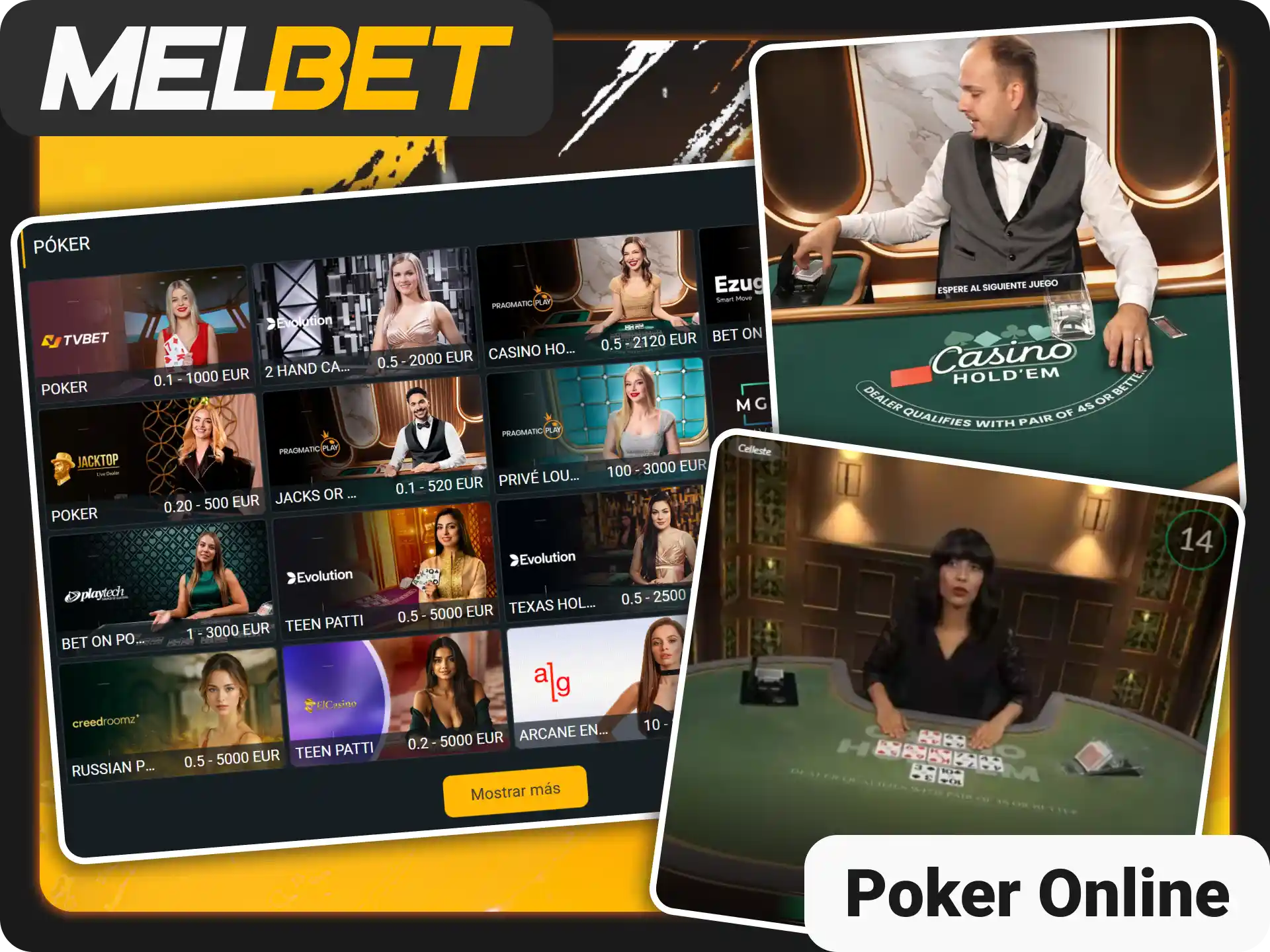 Disfruta de la mejor experiencia de póker en Melbet oficial.