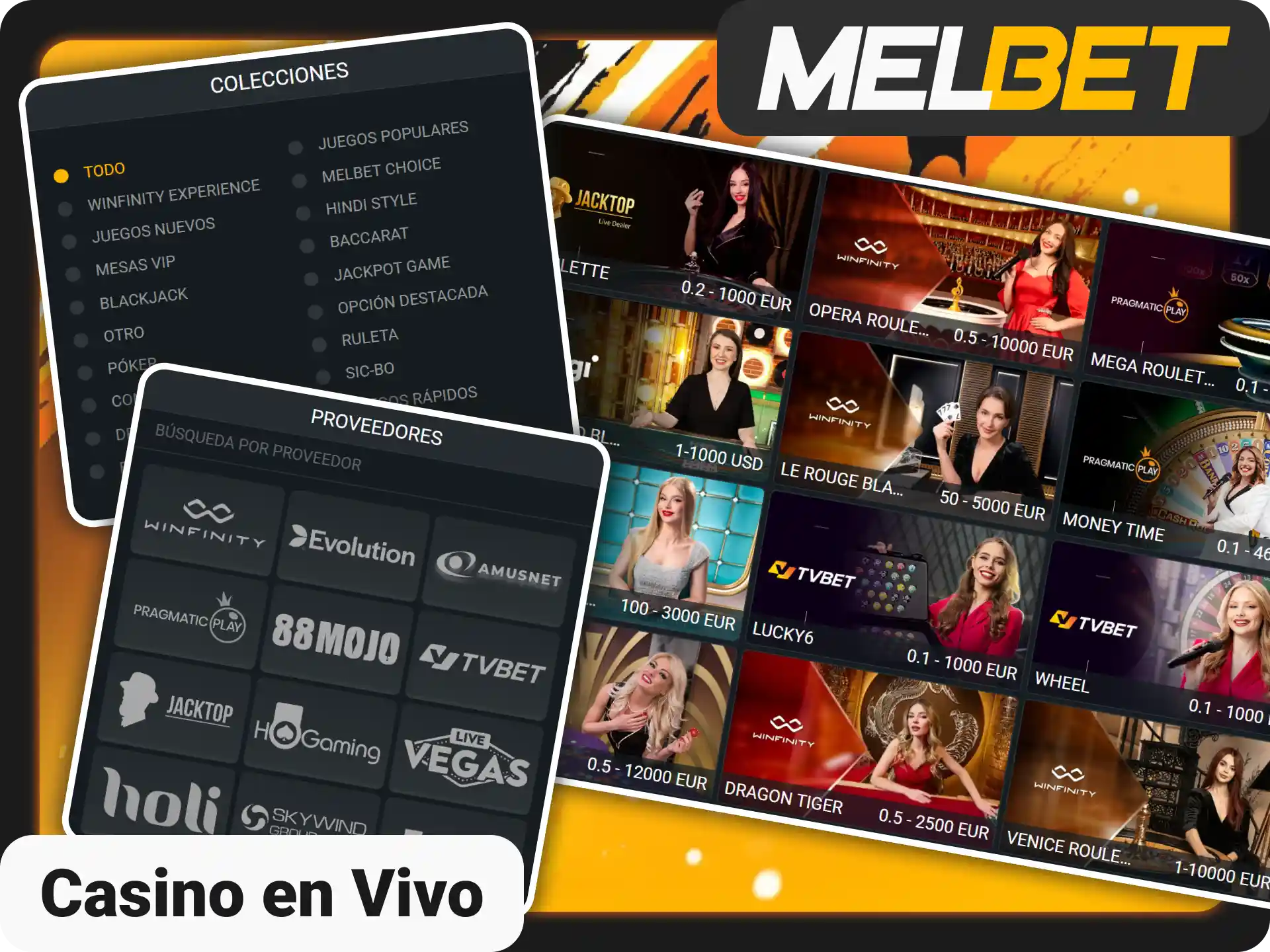 Juega con crupieres en directo desde Melbet oficial casino Argentina.