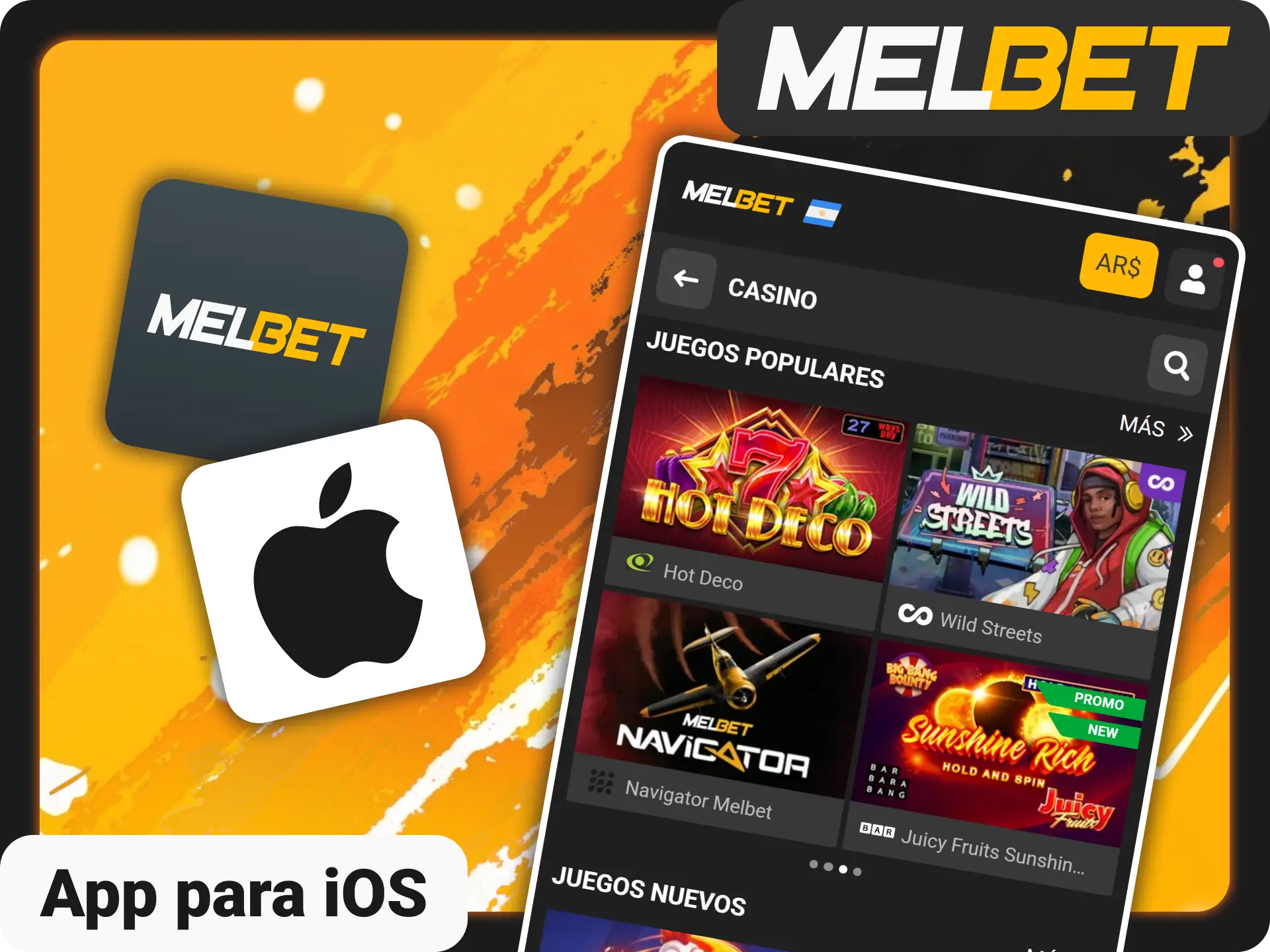 Consigue la aplicación para iPhone y iPad en Melbet oficial.