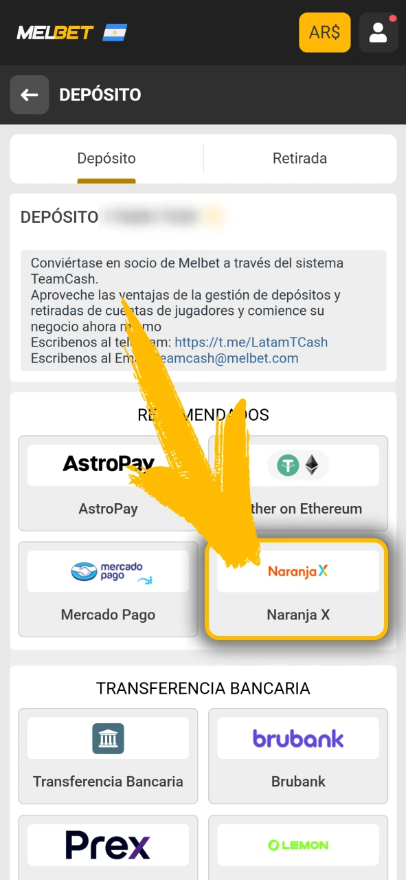 Haz un depósito para reclamar el bono de Melbet oficial.