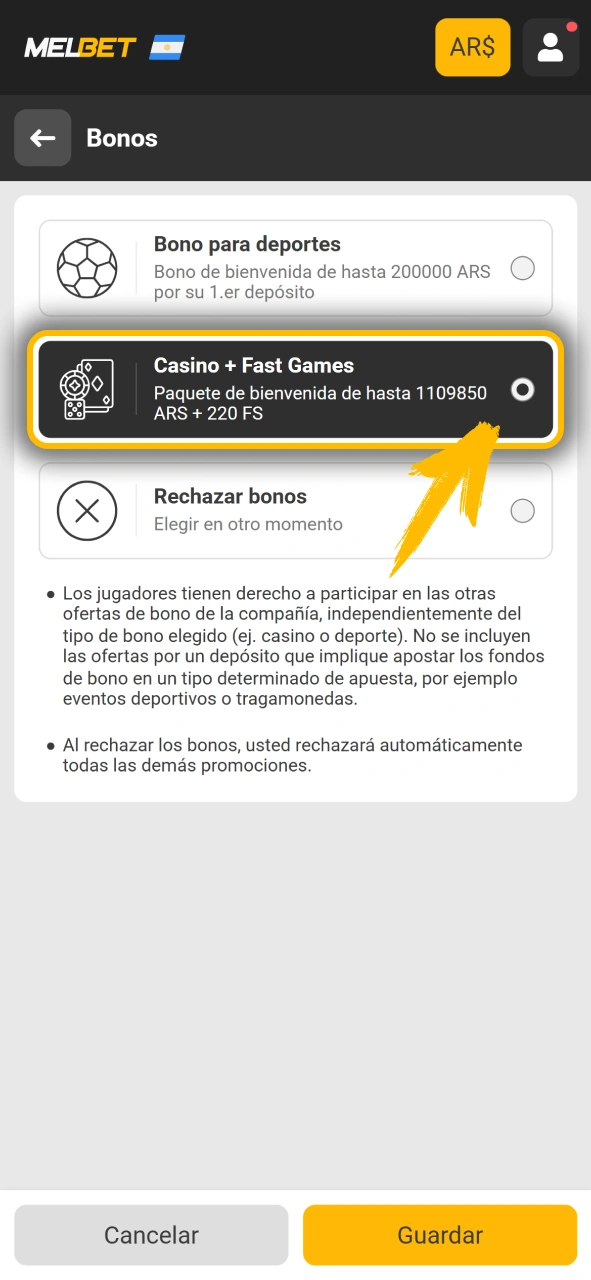 Activa tu bono de bienvenida de casino en Melbet oficial.