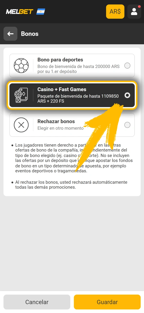 Activa tu bono de bienvenida de casino en Melbet oficial.
